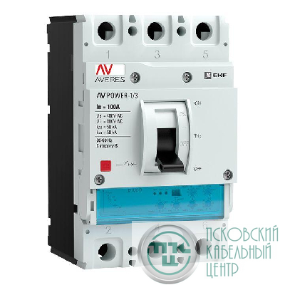 Выключатель автоматический 3п 32А 50кА AV POWER-1/3 ETU2.0 AVERES EKF mccb-13-32-2.0-av