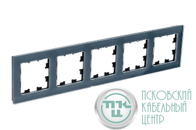 Рамка 5-м AtlasDesign Nature натур. стекло грифель SE ATN360705
