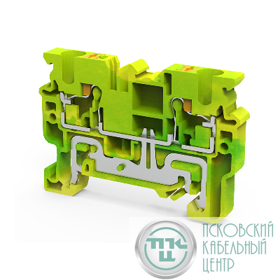 Клемма заземляющая push-in OptiClip CPG-4-PE-I-(0.2-4)-PEN КЭАЗ 331855