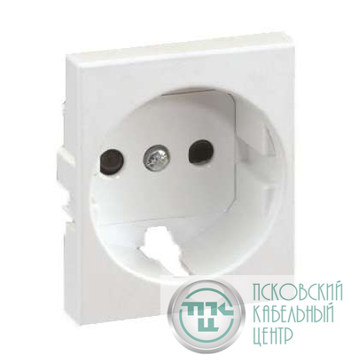 Накладка розетки 75432- 75464-69 защ. шторки Simon82 Centralizations алюм. 82041-53