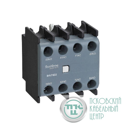 Блок контактный дополнительный MC1G/E 4НО фронт. монтаж. SE MAFN40