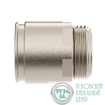 Муфта труба-коробка d32мм IP66/IP67 М32х1.5 никелир. латунь DKC 6111-A32N