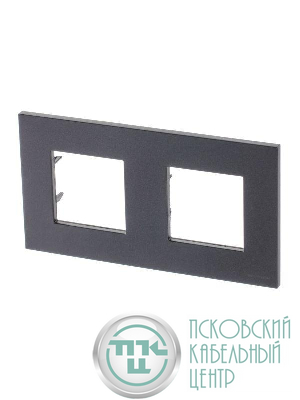 Рамка 2-м 4мод. Zenit антрацит ABB 2CLA227200N1801