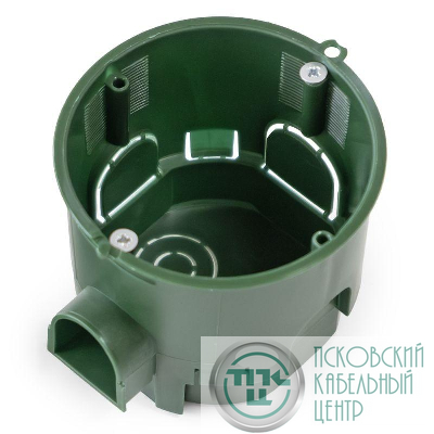 Коробка установочная углубленная безгалогенная (HF) 68х60 с саморезами Промрукав 80-0550С