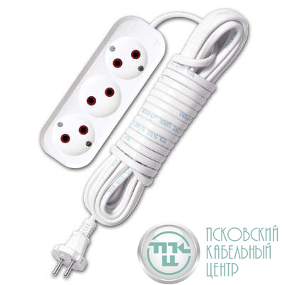 Удлинитель 3х7м без заземл. 6А IP20 У6-639 ШВВП 2х0.75 UNIVersal 9631935