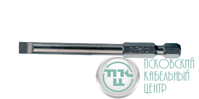 Бита плоская шлицевая Industrial E6.3 SL5.5х1.0х73мм (уп.5шт) FELO 03052710