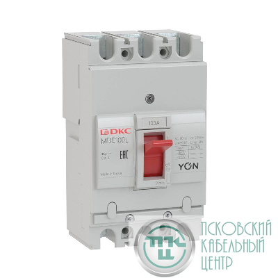 Выключатель автоматический 3п 80А 10кА YON MDE100L080