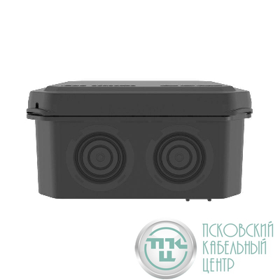 Коробка ответвительная с 8+2 кабельными вводами d20/20мм IP55 85х85х40мм черн. DKC 53785B