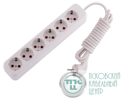 Удлинитель 6х3м с заземл. 16А IP20 Lila LEZARD 720-0603-601
