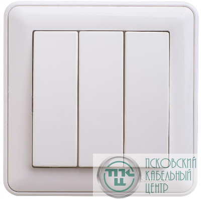 Выключатель 3-кл. СП W59 10А IP20 10AX в сборе бел. SE VS0510-351-18