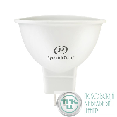 Лампа светодиодная RS LED GU5.3 5W 220-240V 5Вт рефлектор 4000К GU5.3 500лм 220-240В Ra90 Русский Свет 20011345145