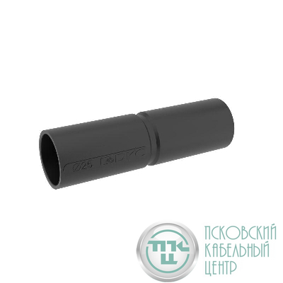 Муфта труба-труба с ограничителем IP40 d25мм черн. DKC 54925B