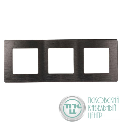 Рамка 3-м 12-5103-12 Эра12 сатин графит Эра Б0052525