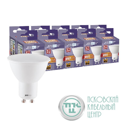 Лампа светодиодная PLED-SP 7Вт PAR16 4000К нейтр. бел. GU10 230В 50Гц (уп.10шт) JazzWay 5019010