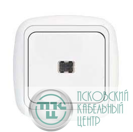 Выключатель 1-кл. СП 10А IP20 с подсветкой бел. Bylectrica С1 10-206