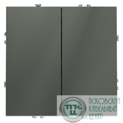 Выключатель 2-кл. СП S70 10А механизм титан Voltum VLS020106