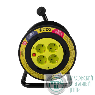 Удлинитель на катушке 4х30м с с заземл. CRG-04-3000 ФАZА 5063808