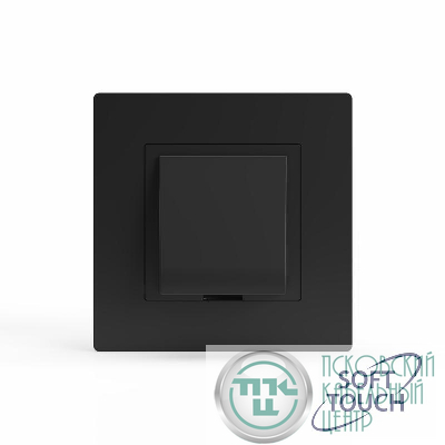 Вывод кабеля СП Pixel IP20 механизм карбон TOKOV ELECTRIC TKE-PX-CP-C14
