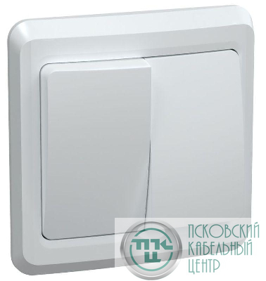 Выключатель 2-кл. СП Вега 10А IP20 ВС10-2-0-ВБ бел. GENERICA EVV20-K01-10-DM