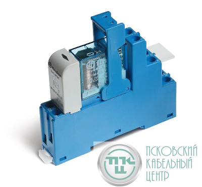 Модуль интерфейсный электромеханич. реле 2CO 8А AgNi 230В AC IP20 винт. клеммы пластик. клипса LED + варистор FINDER 485282300060SPA