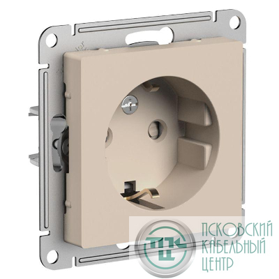 Розетка AtlasDesign 16А с заземл. защ. шторки механизм песочн. SE ATN001245