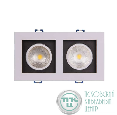 Светильник светодиодный PSP-S 212 2х8Вт 4000К IP40 24град. ДВО карданный бел. JazzWay 5005655