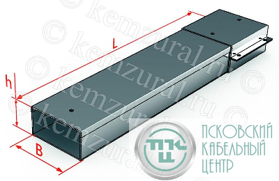 Короб прямой СП 100х100 L2000 1.2мм УТ1.5 КЭМЗ 381 101024 54