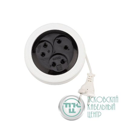 Удлинитель-рулетка STANDARD 3х3м без заземл. 2х0.75 бел. PROCONNECT 11-7224