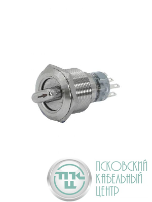 Переключатель GQ22-L-22X/31/S IP65 2НО+2НЗ на 3 положения с фиксацией I-O-II d22мм метал. Электротехник ET259212