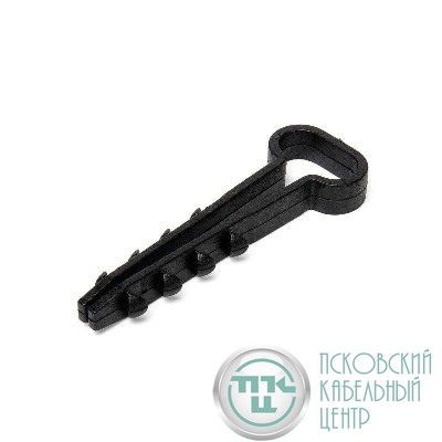 Дюбель-хомут ДХП 10-5 для плоского кабеля нейлон черн. (уп.100шт) Fortisflex 81829