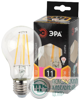 Лампа светодиодная F-LED A60-11W-827-E27 ЭРА Б0035025