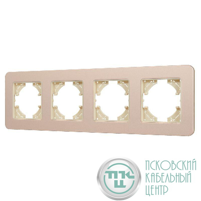 Рамка 4-м FRM-AKIRY-SFAL-4-GD алюм. Arlight 049745