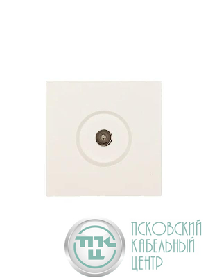 Розетка ТВ проходная СП ZIMA IP20 слон. кость LEZARD 704-9088-129