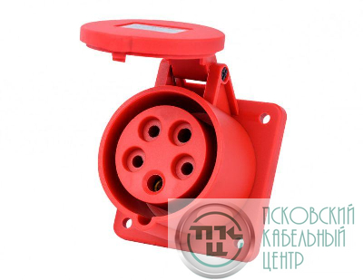 Розетка для скрытой проводки 3Р+РЕ+N 16А 380В IP44 РЩ-103 DEKraft 26264DEK