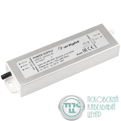 Блок питания ARPV-24040-B 24В 1.7А 40Вт IP67 метал. 3 года Arlight 020417