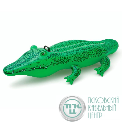 Райдер "Крокодил" 168х86см от 3 лет (58546NP) INTEX 6941057455464