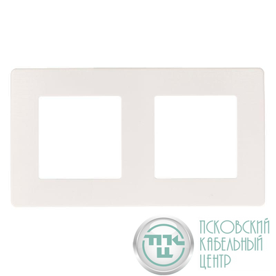 Рамка 2-м 12-5102-01 сатин бел. Эра Б0052509