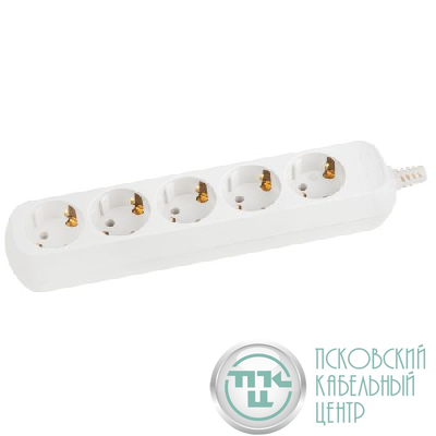 Колодка 5-м KX-5e с заземл. бел. Эра Б0071872
