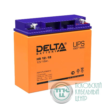 Аккумулятор UPS 12В 18А.ч HR 12-18 Delta 4614010180005