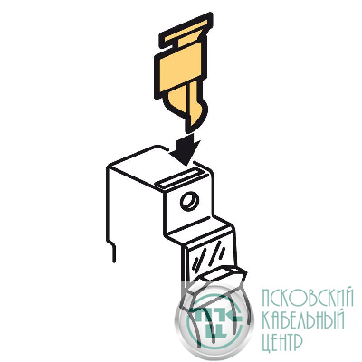 Крышка винтовая пломб. с шагом 1мод. (комплект 4шт) Leg 406304