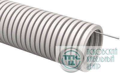 Труба гофрированная ПВХ d25мм с протяжкой сер. ELASTA (уп.10м) IEK CTG20-25-K41-010I