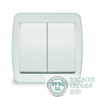 Выключатель 2-кл. ОП Клио 10А IP44 бел. UNIVersal К2223