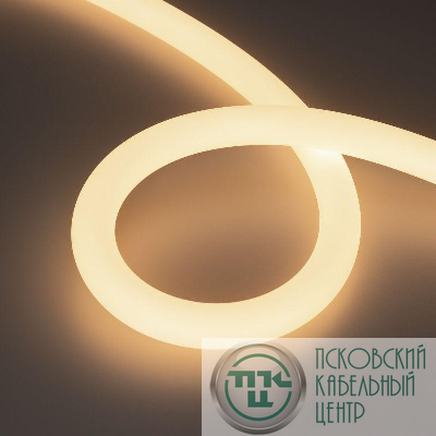 Лента светодиодная MOONLIGHT-SIDE-A336-D25mm 24V Warm 3000К 360deg 14.4Вт/м IP65 2835 wire x2 боков. вывод кабеля герметичная (уп.5м) Arlight 036274