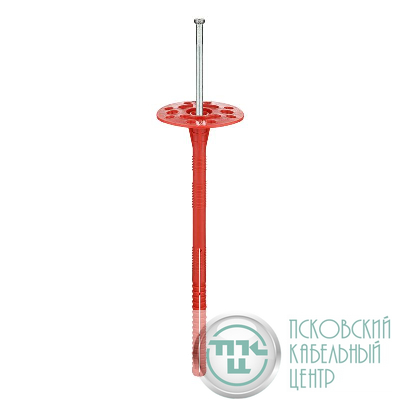 Дюбель для теплоизоляции с мет. гвоздем 10х200 (уп.200шт) Tech-KREP 130106