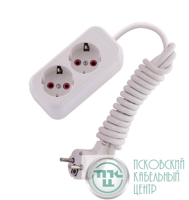 Удлинитель 2х2м с заземл. 16А IP20 Lila LEZARD 720-0202-201