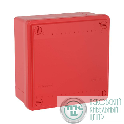 Коробка распределительная ОП 100х100х50мм IP56 гладкие стенки красн. DKC 53811