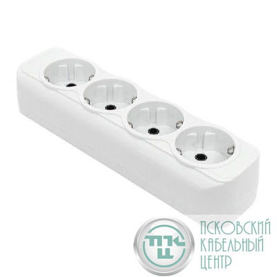 Колодка удлинителя 4-м с заземл. 16А Эксперт 3.5кВт EKF AKB16-4