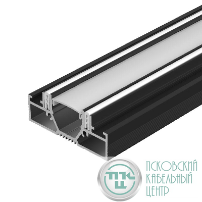 Профиль STRETCH-20-CEIL-D-CENTER-2000 BLACK L2000 алюм. Arlight 042946