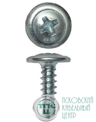 Саморез с пресс-шайбой 4.2х16 со сверлом (уп.200шт) DKC CM274016