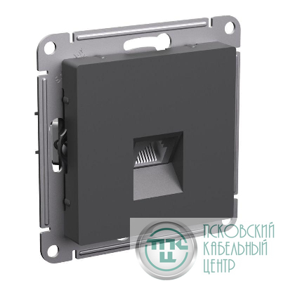 Розетка компьютерная AtlasDesign RJ45 кат.6A механизм базальт SE ATN001486